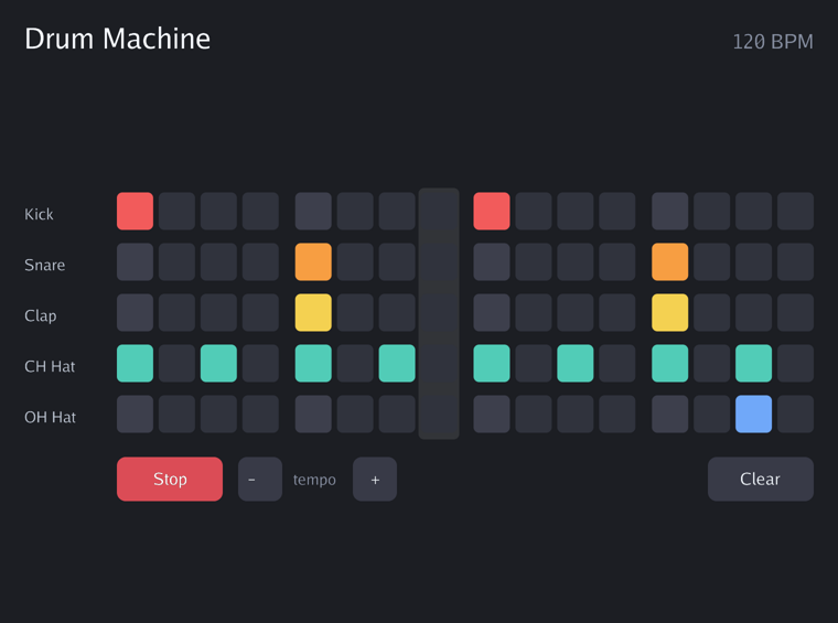drum machine screenshot