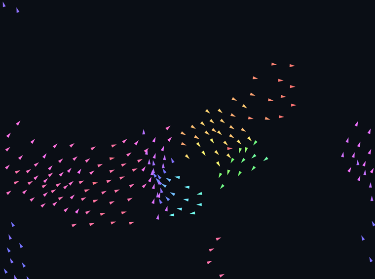 flocking demo screenshot