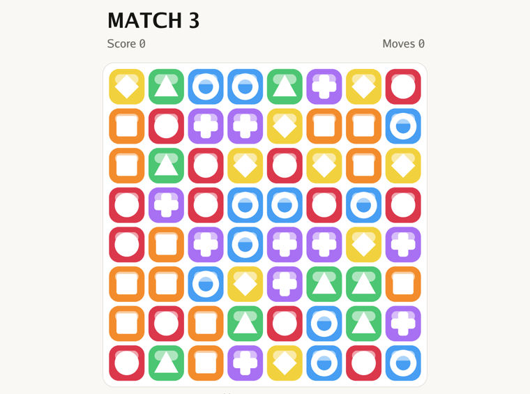 match3 demo screenshot