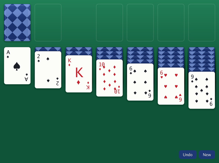 solitaire demo screenshot