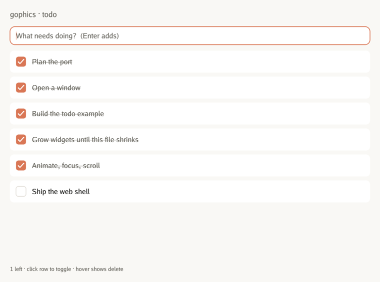 todo demo screenshot